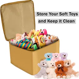 Mdali Storage Bags for Clothes,Saree with Zip Closure & Handle (Mustard, Pack of 3) Polyester Laundry Bag image 3