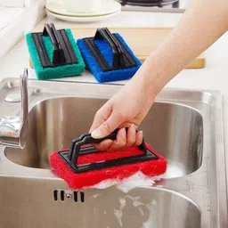 bienvenue Tile Cleaning Brush | Floor Scrubber | Cleaning Brush for Bathroom,Kitchen,Tiles Nylon Wet and Dry Brush image 3