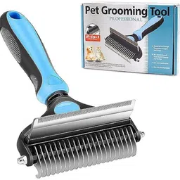 maune hub 2 in 1 Deshedding Tool & Dematting Undercoat Rake for Mats & Tangles Removing Slicker Brushes forDog, Cat, Horse-picture-16