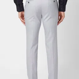 park avenue Men Regular Fit Grey Polyester Trousers image 5