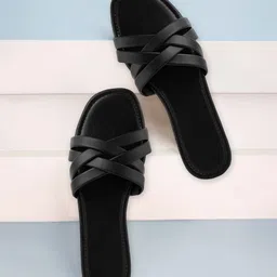 shomee Women Trending Flat Sandals l Stylish Slipper For Women's, Girl's Outdoor & Party Wear Flats Sandal-picture-17