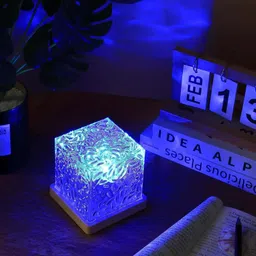 deodap Ocean Wave Projector Light with 3D Water Wave LED Effect and Romantic Crystal Table Lamp image 3