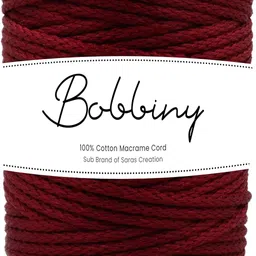 bobbiny 5MM 20 Meter Knitted Macrame Silky Polyester Cord Dori Thread for Macrame DIY image 1