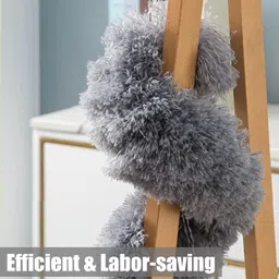 zarqito 2025 Fan Cleaner Brush with Long Rod Bendable extendable Duster for HomeCleaning Wet and Dry Duster Set image 3