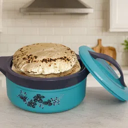 ramnath Printed Casserole with Lid for Roti/Chapati || Hot Pot for Hot Meal/Curry Thermoware Casserole-picture-20