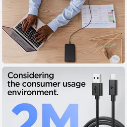 Spigen USB Type C Cable 3 A 2 m PB2302 image 2