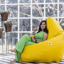 venkteshwar XL Tear Drop Bean Bag Cover (Without Beans) image 3