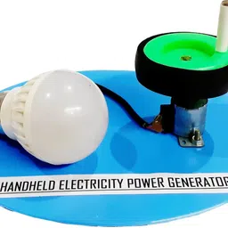 melody's Handheld Electricity Power Generator DC Dynamo Working Model with Bulb. STEM Activity for School Science Project-picture-28