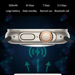 fastcares T800 ultra smart watch with wireless charging Smart Watch for Men & Women Digital Watch - For Men & Women 002 image 4