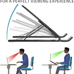 MoviQ 6 Height Adjustable Stand Laptop stand foldable Laptop Stand image 4