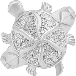 giacomo Kachua/Turtle Shape Vastu RIDDHI SIDDHI Good Luck & Prosperity Jewelry Men/Women Sterling Silver Beads Silver Plated Ring-picture-13