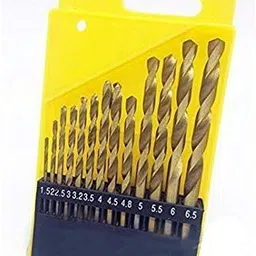 kshivi Premium Drill Bits 13 pcs of Hss Drill Bit set for drilling wood, steel, plastic And 13mm Drill Chuck With SDS Adaptor Key Set Female 1/2" 20 Unf Rotary Bit Set image 3