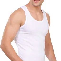 jockey Pack of 2 8823 Ribbed Cotton Vest - Pack Of 2 - White Men Vest image 4