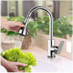 vibelo Faucet head Universal Kitchen Faucet 3-Function Pull Down Sink Sprayer Faucet Nozzle image 5