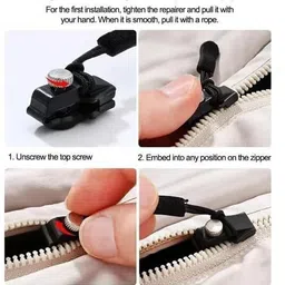 shuang you Zipper Repair Kit Includes Nylon Pull Tabs Non-Slip Cord Replacement Zipper Zipper Pull image 5