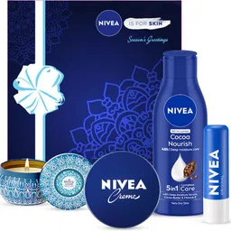 nivea Combo, Gift Hamper for Women, With Body, Lip & Face Moisturizer Cream, Candle-picture-20