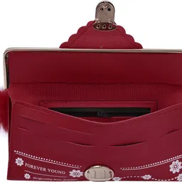 houseofcommon Casual, Formal Maroon Clutch image 4