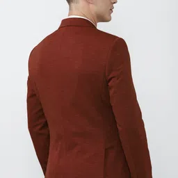 peter england Men Solid Single Breasted Formal Blazer image 2