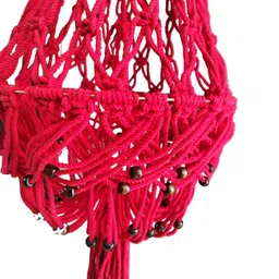 craftedknots Red lamp shade Chandelier Lamp Shade image 3