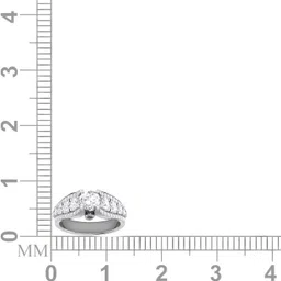 avsar R-3738 14kt Cubic Zirconia White Gold ring image 5