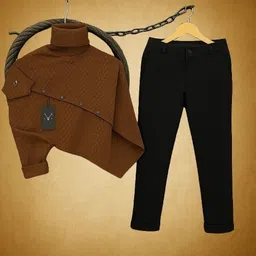 black deer Men Cotton Blend Shirt Pant Set-picture-21