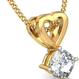 avsar BIS Hallmark AVP664YB 14kt Cubic Zirconia Yellow Gold Pendant image 3
