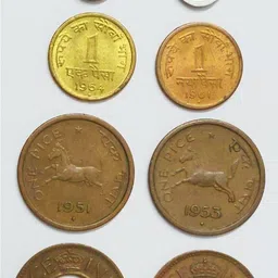 shubhcoins 1 Paisa Copper-Brass-Aluminium Set Very Rare Set in Extra Fine to UNC Condition Medieval Coin Collection-picture-16