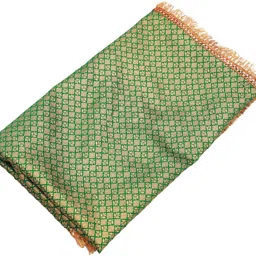 priyakant safawala P_S GREEN BROCADE 2 METER SHAWL 1287 Curtain Fabric-picture-13
