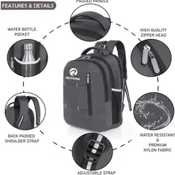 rectoma Large 35 L Laptop Backpack Laptop Bagpack With 3 Compartments Polyester Trendy Waterproof Travel Backpack image 4