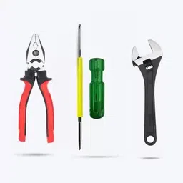 ubod 8"inch Combinational Plier, 2in1 Phillip Screwdriver, 8"inch Adjustable Wrench. Lineman Plier image 1