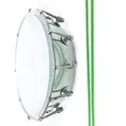 bankey hub Steel Dhol Tasha Drum with Stick Conga (Bison Skin) Steel Conga-picture-10