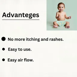 uniquello born Baby Cotton Cloth Diapers,Langot,nappy U Shaped Washable and Reusable Nappy image 5