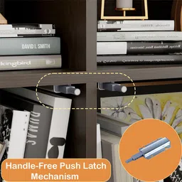 lukzer Engineered Wood Close Book Shelf image 4