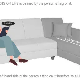 amberville from pepperfry Riosche Leatherette LHS Sectional Sofa (3+ Lounger)in Tan Colour image 4