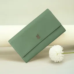 baggit Women Casual Green Artificial Leather Wallet-picture-10