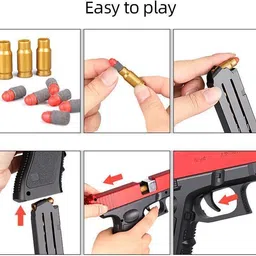 gex Shooting Toy Gun for Kids Soft Bullet Blaster Gun { ;-AK493 Guns & Darts image 5