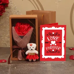 tied ribbons Artificial Flower Gift Set-picture-13