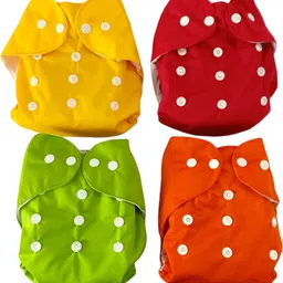 hokista washable diapers waterproof for (0 to 3 Years Baby with Black Insert (Pack of 4)-picture-15