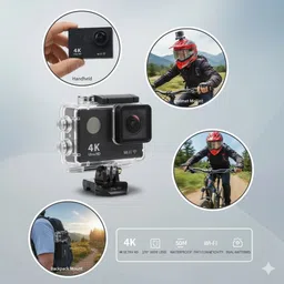 DyNATEK Professional Camera Waterproof Camera 4k Vlogging GoPro Camera 4k gopro camera Sports and Action Camera image 4