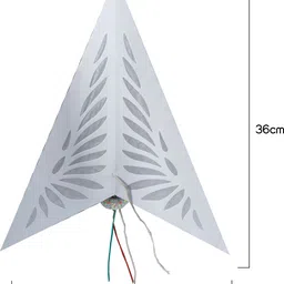 jaicem WHITE LEAF LIGHT((LED) STAR Hanging Star Pack of 1 image 3