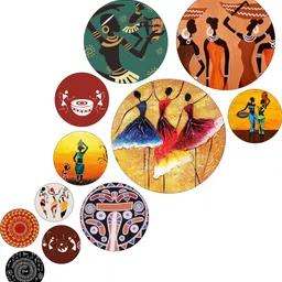 sndart Set Of 11 Modern Art Motivational Quotes Round Self Adhesive Wall Paintings Pack of 11-picture-25