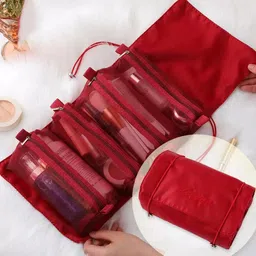 trendegic Women Red Cosmetic Bag image 3