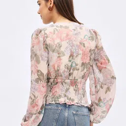 harpa Casual Regular Sleeves Printed Women Multicolor Top image 5