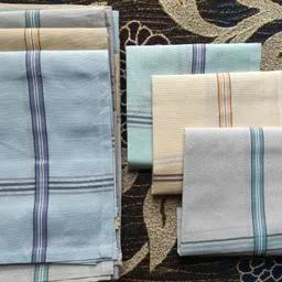 Swati enterprises Men Hanky 100% Cotton-6 ["Multicolor"] Handkerchief-picture-30