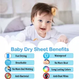 ojasfashion PVC (Polyvinyl Chloride) Baby Bed Protecting Mat image 3