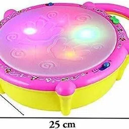 hackurs Flash Drum with Sticks, Electronic Non Toxic Drum with Lights for Kids image 2