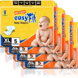 easy fit Baby Diapers (Pack of 4) Anti Rash & Wetness Indicator Extra Absorb Diapers - XL-picture-23