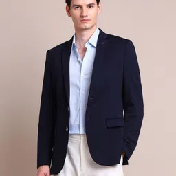 arrow Men Solid Single Breasted Casual Blazer image 1