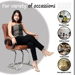 tarun gramudyog Leatherette Office Arm Chair image 4