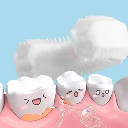 smilykid Silicone Tooth Brush For 2-6 Years Kids (multi color) Soft Toothbrush image 4